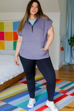 Up And Ready Cap Sleeve Workout Hoodie