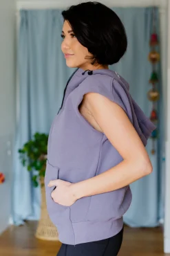 Up And Ready Cap Sleeve Workout Hoodie