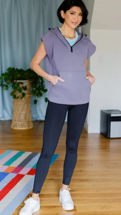 Up And Ready Cap Sleeve Workout Hoodie