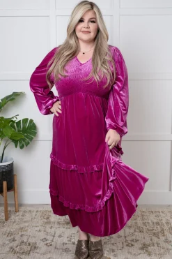 Velvet Flamenco Maxi Dress