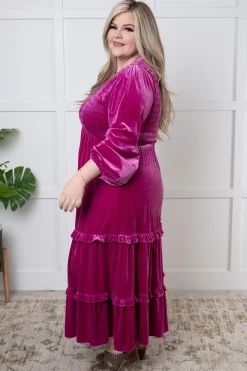 Velvet Flamenco Maxi Dress