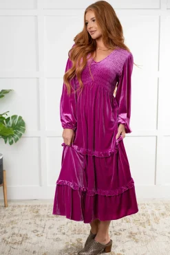 Velvet Flamenco Maxi Dress