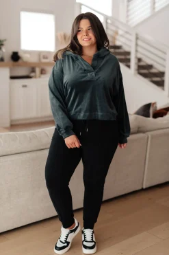 Velvet Icon Hoodie In Grey Blue