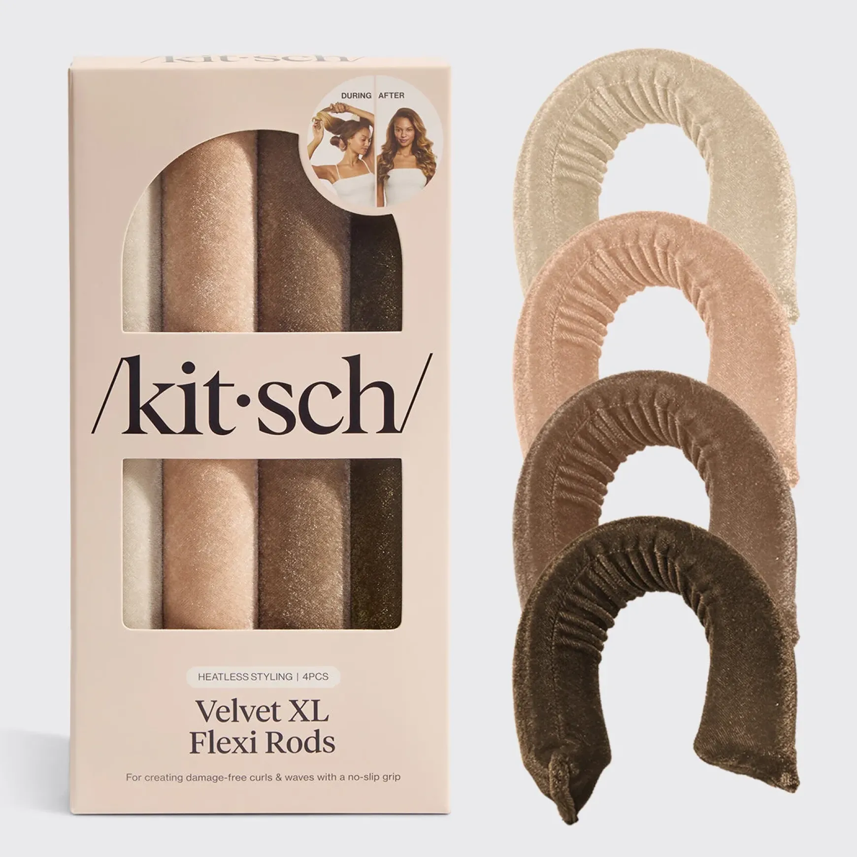 Velvet XL Flexi Rods Set of 4 - Eucalyptus