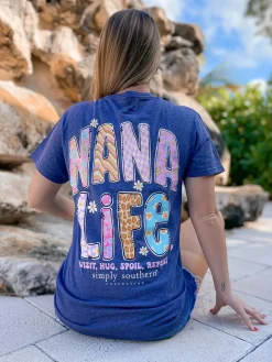 'Visit, Hug, Spoil, Repeat' Nana Short Sleeve Tee by Simply Southern