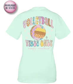 'Volleyball Vibes Only' Short Sleeve Tee by Simply Southern