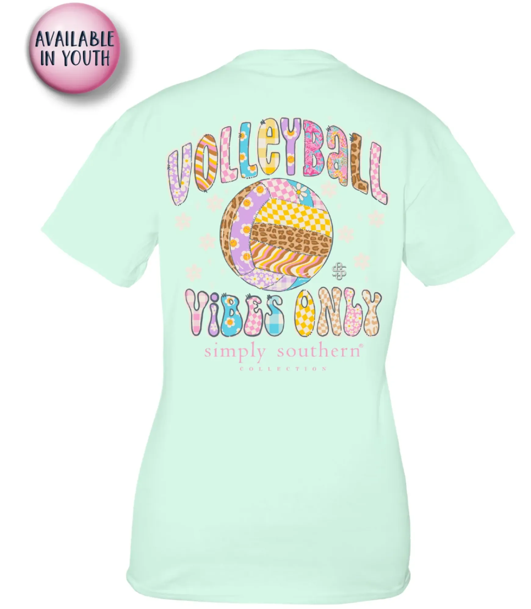 'Volleyball Vibes Only' Short Sleeve Tee by Simply Southern