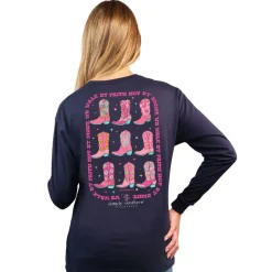 'Walk By Faith' Boots Long Sleeve Tee by Simply Southern