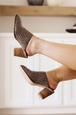 Walk With Me Woven Mules