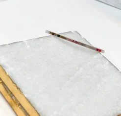 'Warrior' Silver Sentiment Bracelet - Pink