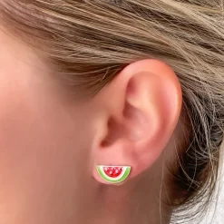 Watermelon Signature Enamel Studs by Prep Obsessed