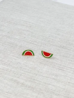 Watermelon Signature Enamel Studs by Prep Obsessed