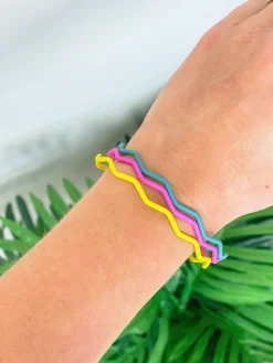 Wave Bangle Set of 3 - Multi