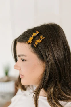 Wavy Clip Set in Tortoise