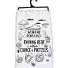 'Weekend Forecast' Beer & Pretzels Kitchen Towel