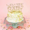 'Welcome Baby' Confetti Pearl Cake Topper