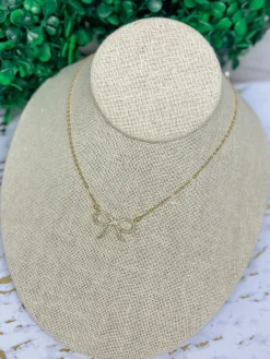 Whimsey Bow Necklace by Lauren Kenzie