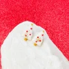White Christmas Tree Clay Stud Earrings