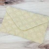 White Pearl Scalloped Beaded Crossbody Clutch