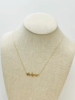 'Wifey' Gold Dipped Pendant Necklace