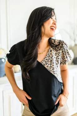 Wild Surprise V-Neck Top