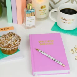 'Wildest Dreams' Lavender Hardcover Journal