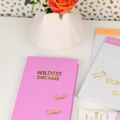 'Wildest Dreams' Lavender Hardcover Journal