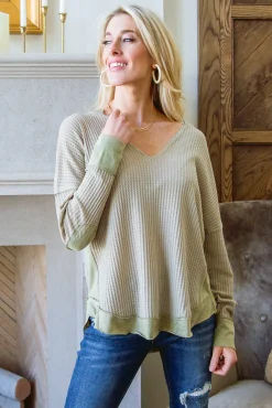 Winding Roads Top In Sage