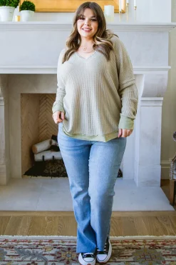 Winding Roads Top In Sage