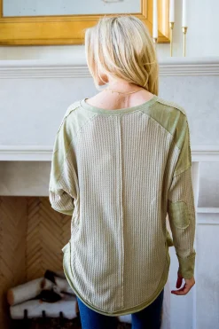 Winding Roads Top In Sage