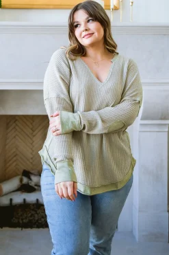 Winding Roads Top In Sage