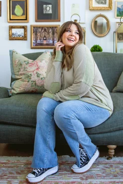 Winding Roads Top In Sage