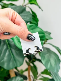 Witch Hat Signature Enamel Studs by Prep Obsessed