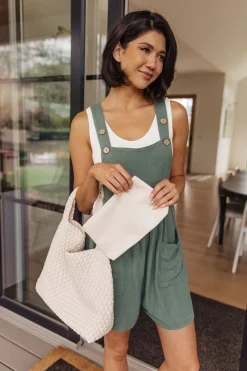Woven and Worn Tote in Ivory