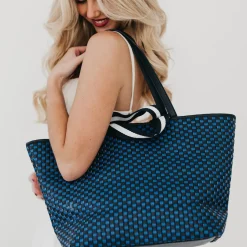 Woven Tiffany Organizer Tote Bag by Pretty Simple