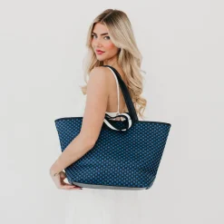 Woven Tiffany Organizer Tote Bag by Pretty Simple