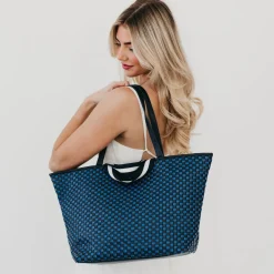 Woven Tiffany Organizer Tote Bag by Pretty Simple