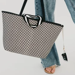 Woven Tiffany Organizer Tote Bag by Pretty Simple