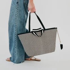 Woven Tiffany Organizer Tote Bag by Pretty Simple