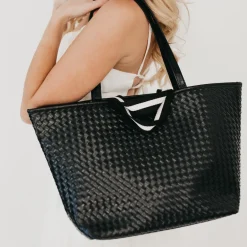 Woven Tiffany Organizer Tote Bag by Pretty Simple