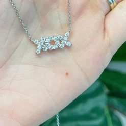 XOX Cubic Zirconia Pendant Necklace