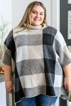 Your Next Favorite Roll Neck Sweater Poncho