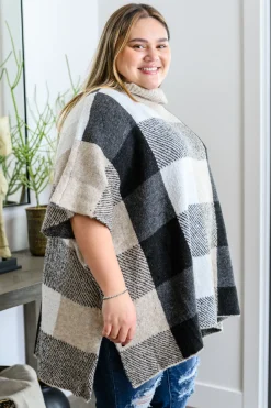 Your Next Favorite Roll Neck Sweater Poncho