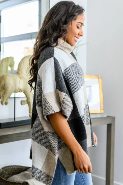 Your Next Favorite Roll Neck Sweater Poncho