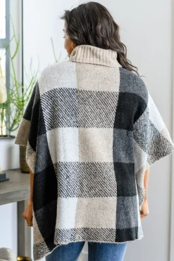 Your Next Favorite Roll Neck Sweater Poncho