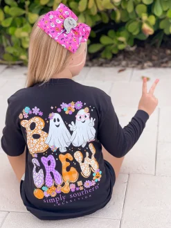 Youth 'Boo Crew' Glow-In-The-Dark Long Sleeve Tee by Simply Southern