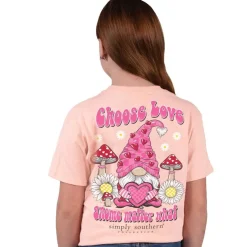 Youth 'Choose Love Gnome Matter What' Short Sleeve Tee by Simply Southern