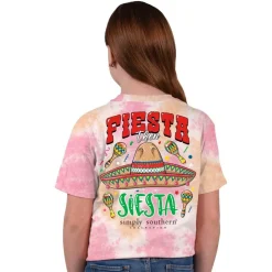 Youth 'Fiesta Then Siesta' Tie Dye Short Sleeve Tee by Simply Southern