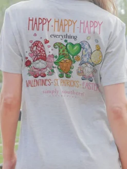 Youth 'Happy Everything' Spring Gnomes Short Sleeve Tee by Simply Southern