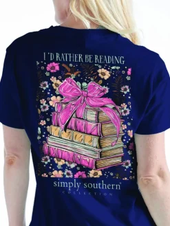 Youth 'I'd Rather Be Reading' Short Sleeve Tee by Simply Southern